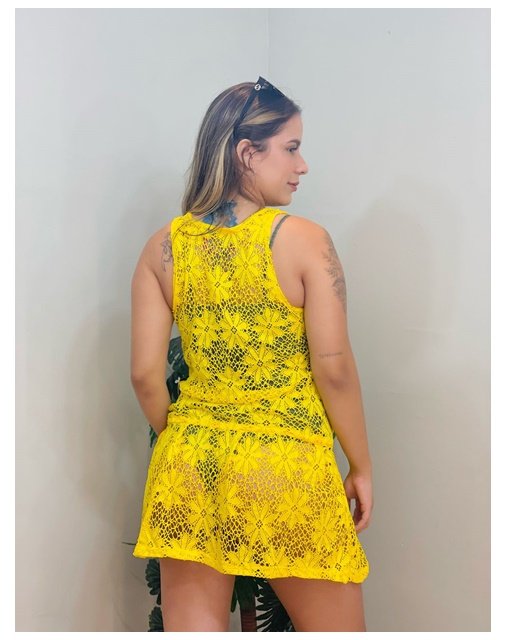 SAÍDA DE PRAIA VESTIDO CURTO REGULAR - Home Lê Ticy Moda Feminina